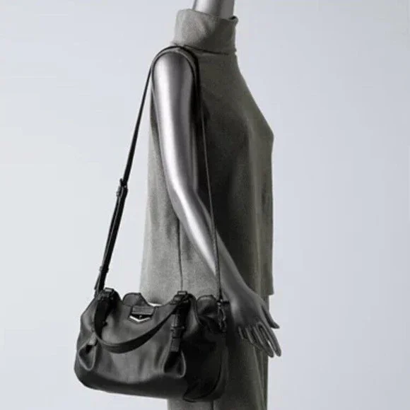 Simply Vera Vera Wang "Buena Satchel" Crossbody Purse Black Never Used **READ** - Picture 4 of 13